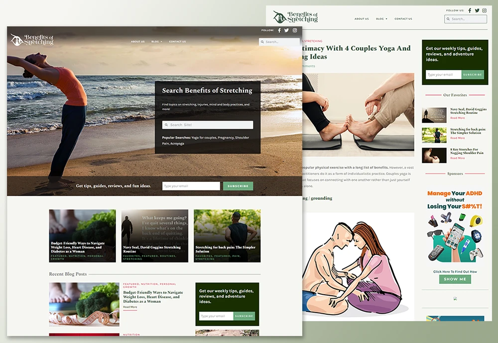 Benefits Of Stretching Web Design