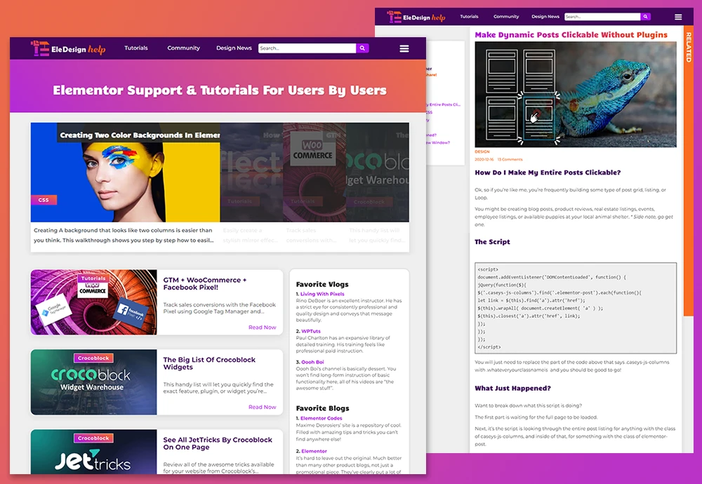 Ele Design Help Screenshots